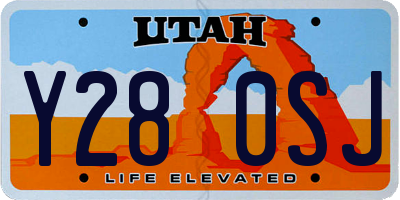 UT license plate Y280SJ