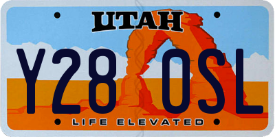 UT license plate Y280SL