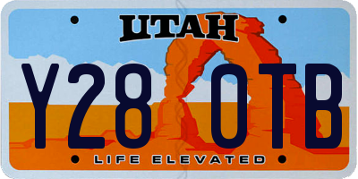 UT license plate Y280TB