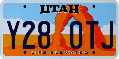 UT license plate Y280TJ