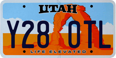 UT license plate Y280TL