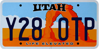 UT license plate Y280TP