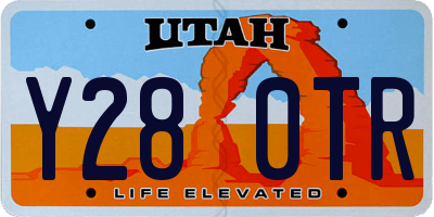 UT license plate Y280TR