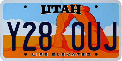 UT license plate Y280UJ