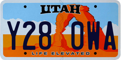 UT license plate Y280WA