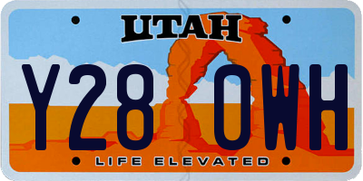 UT license plate Y280WH
