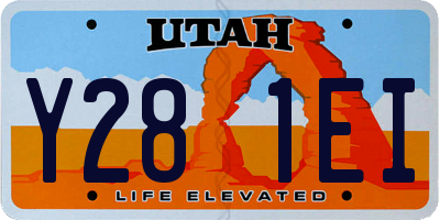 UT license plate Y281EI