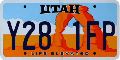 UT license plate Y281FP