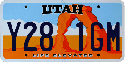 UT license plate Y281GM