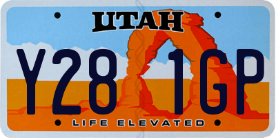 UT license plate Y281GP