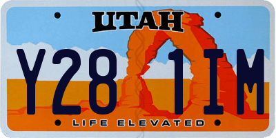 UT license plate Y281IM