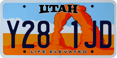 UT license plate Y281JD