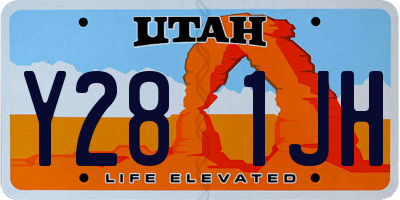 UT license plate Y281JH