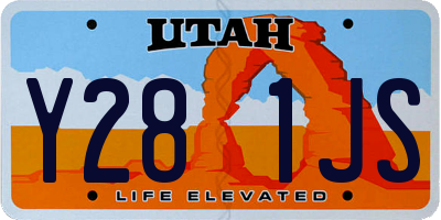 UT license plate Y281JS