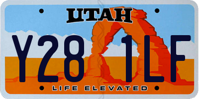 UT license plate Y281LF