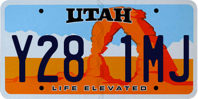 UT license plate Y281MJ