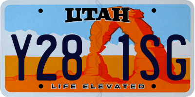 UT license plate Y281SG