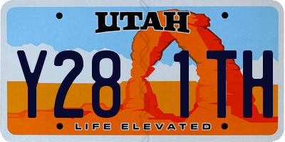 UT license plate Y281TH