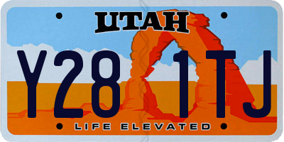 UT license plate Y281TJ