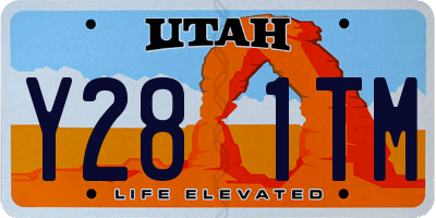UT license plate Y281TM