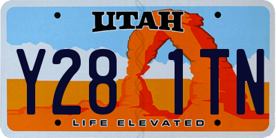 UT license plate Y281TN