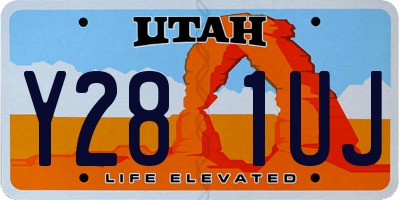 UT license plate Y281UJ