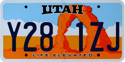 UT license plate Y281ZJ