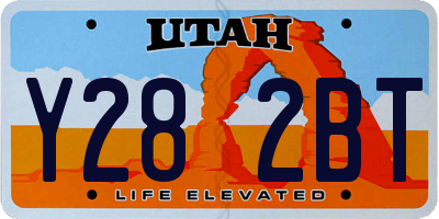 UT license plate Y282BT