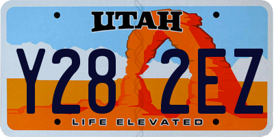 UT license plate Y282EZ