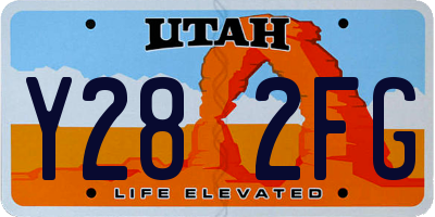UT license plate Y282FG