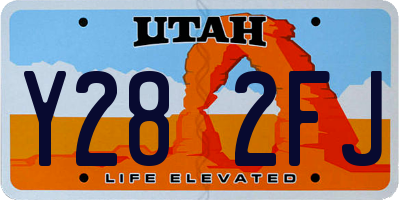 UT license plate Y282FJ