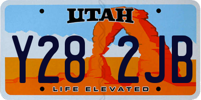 UT license plate Y282JB