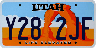 UT license plate Y282JF