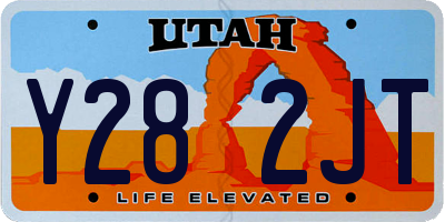 UT license plate Y282JT