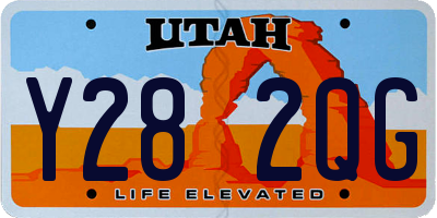UT license plate Y282QG