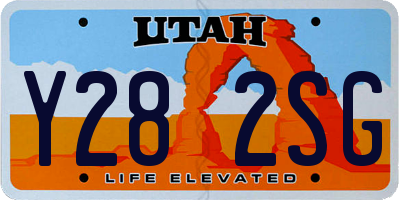 UT license plate Y282SG