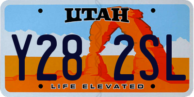 UT license plate Y282SL