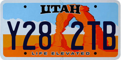 UT license plate Y282TB