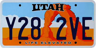 UT license plate Y282VE