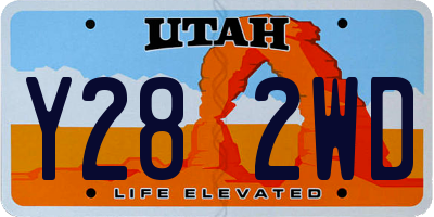 UT license plate Y282WD
