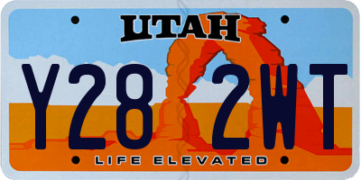 UT license plate Y282WT