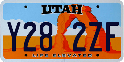 UT license plate Y282ZF