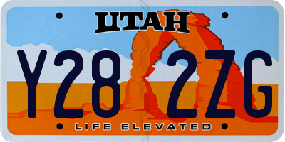 UT license plate Y282ZG
