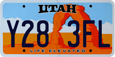 UT license plate Y283FL
