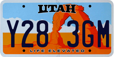 UT license plate Y283GM