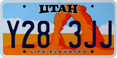 UT license plate Y283JJ