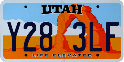 UT license plate Y283LF