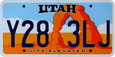 UT license plate Y283LJ