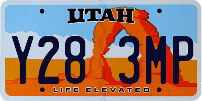 UT license plate Y283MP
