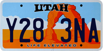 UT license plate Y283NA